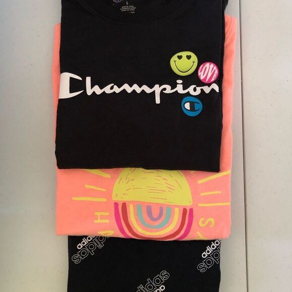 KIDS T Shirts (3 pcs) Champion,Cat &Jack & Adidas - Picture 2 of 8